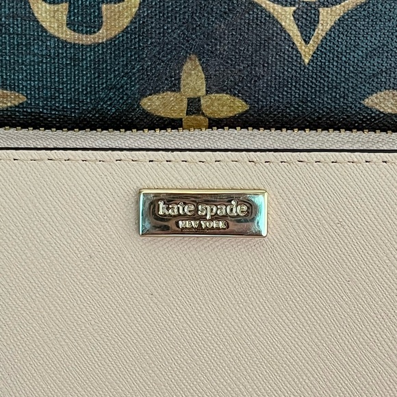 Kate Spade Neda Newbury Lane Saffaino Leather Wallet Blush Pink EUC - Picture 2 of 13